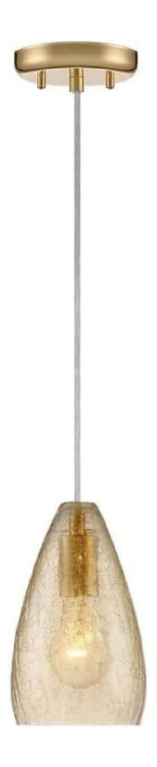 Suspension Ambre au style moderne avec conception fonctionnelle 60 W E27