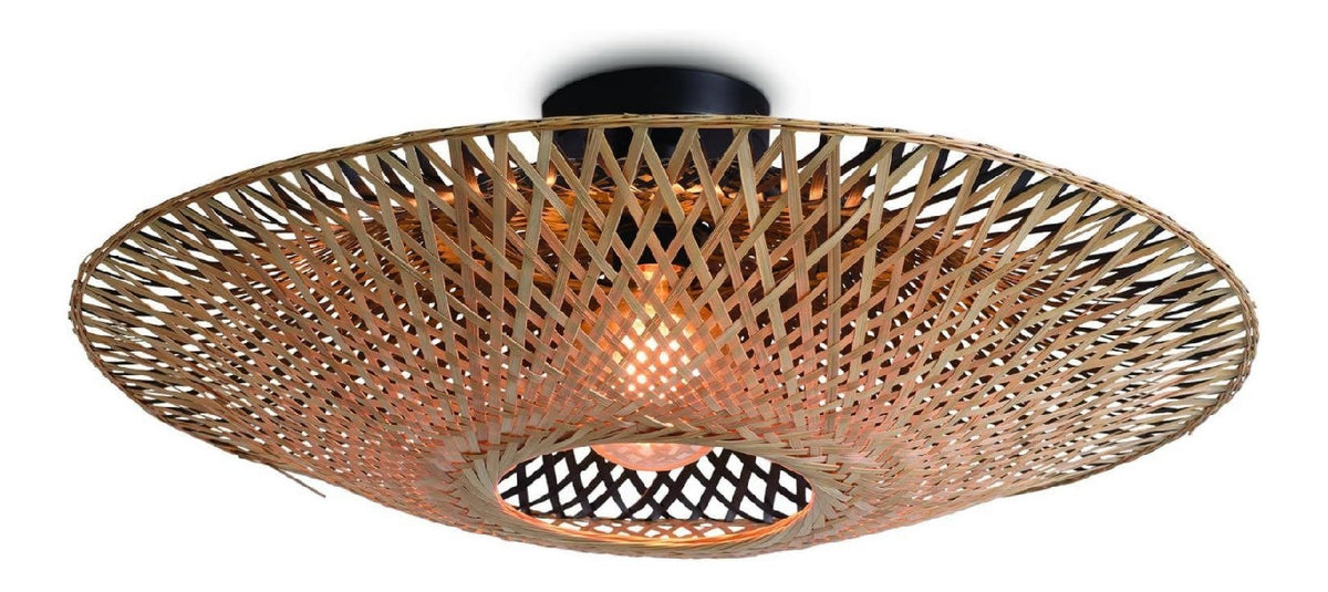 Suspension Ambre aux lignes epurees avec eclairage confortable E27 ZY-7439