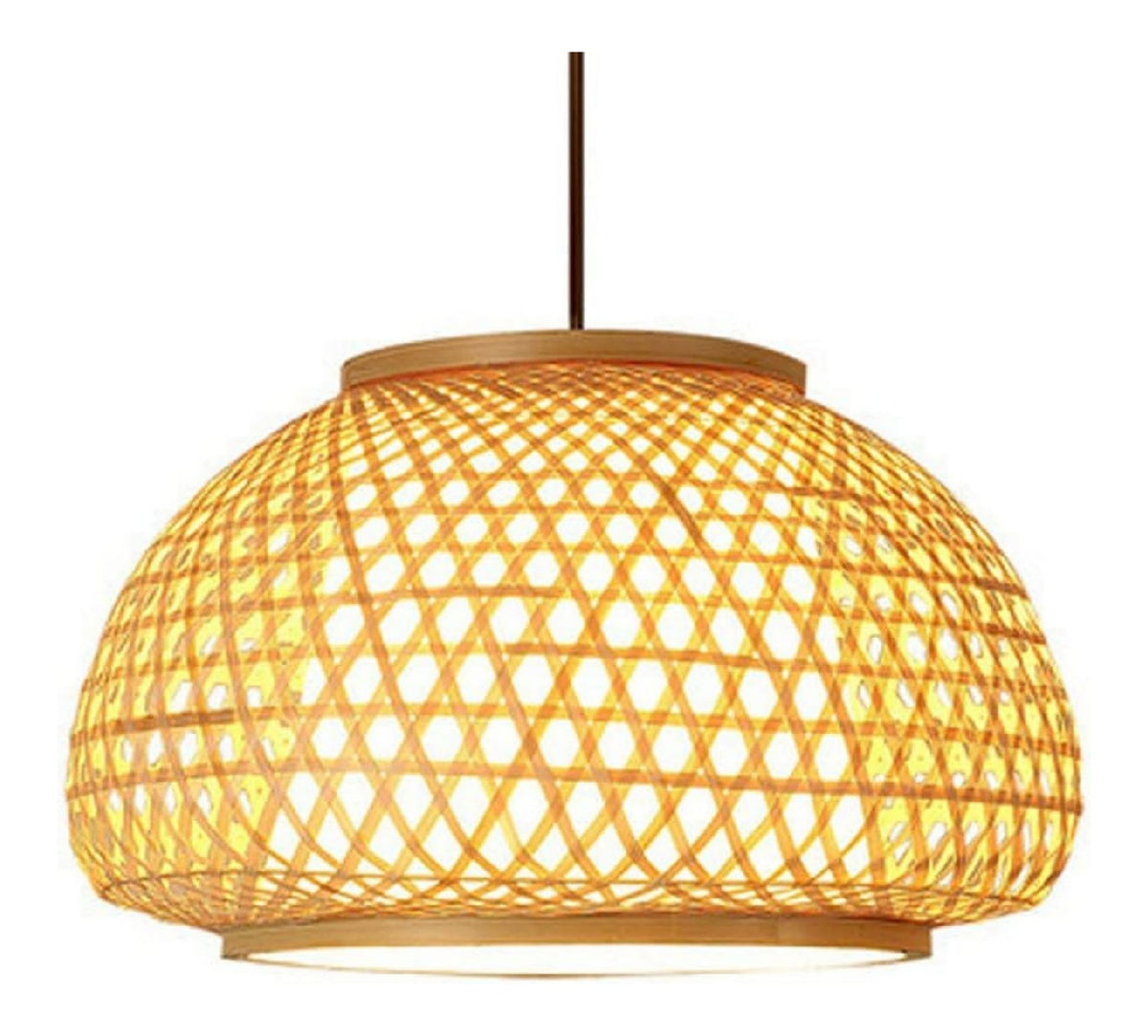 Suspension Ambre a presence elegante et lumiere agreable 60 W E27