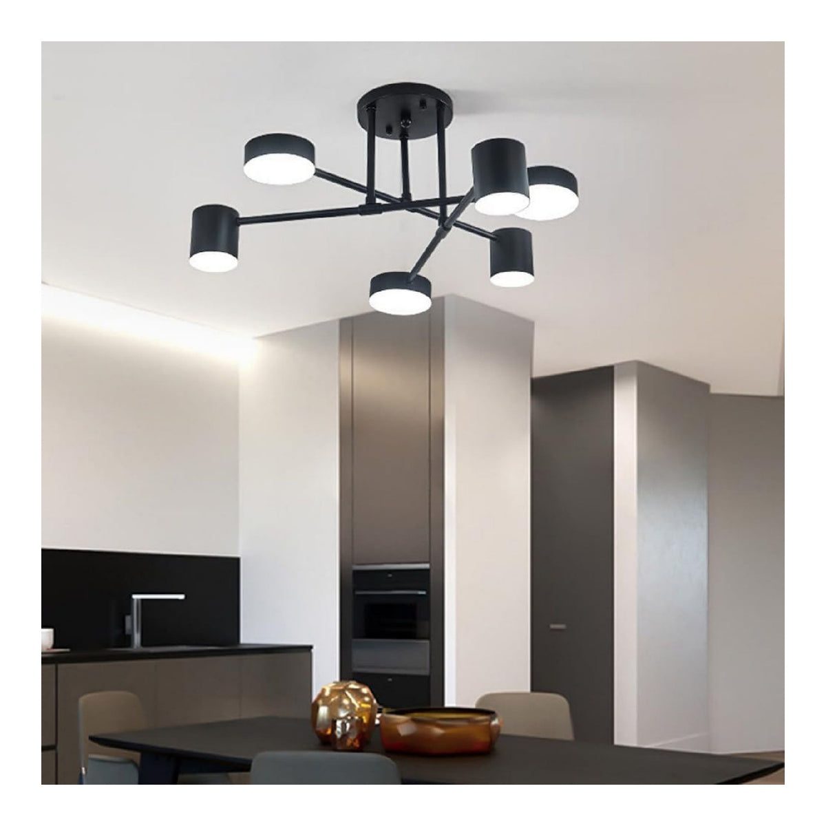 Eclairage Noir et Ambre contemporain en version suspension CJ-4413