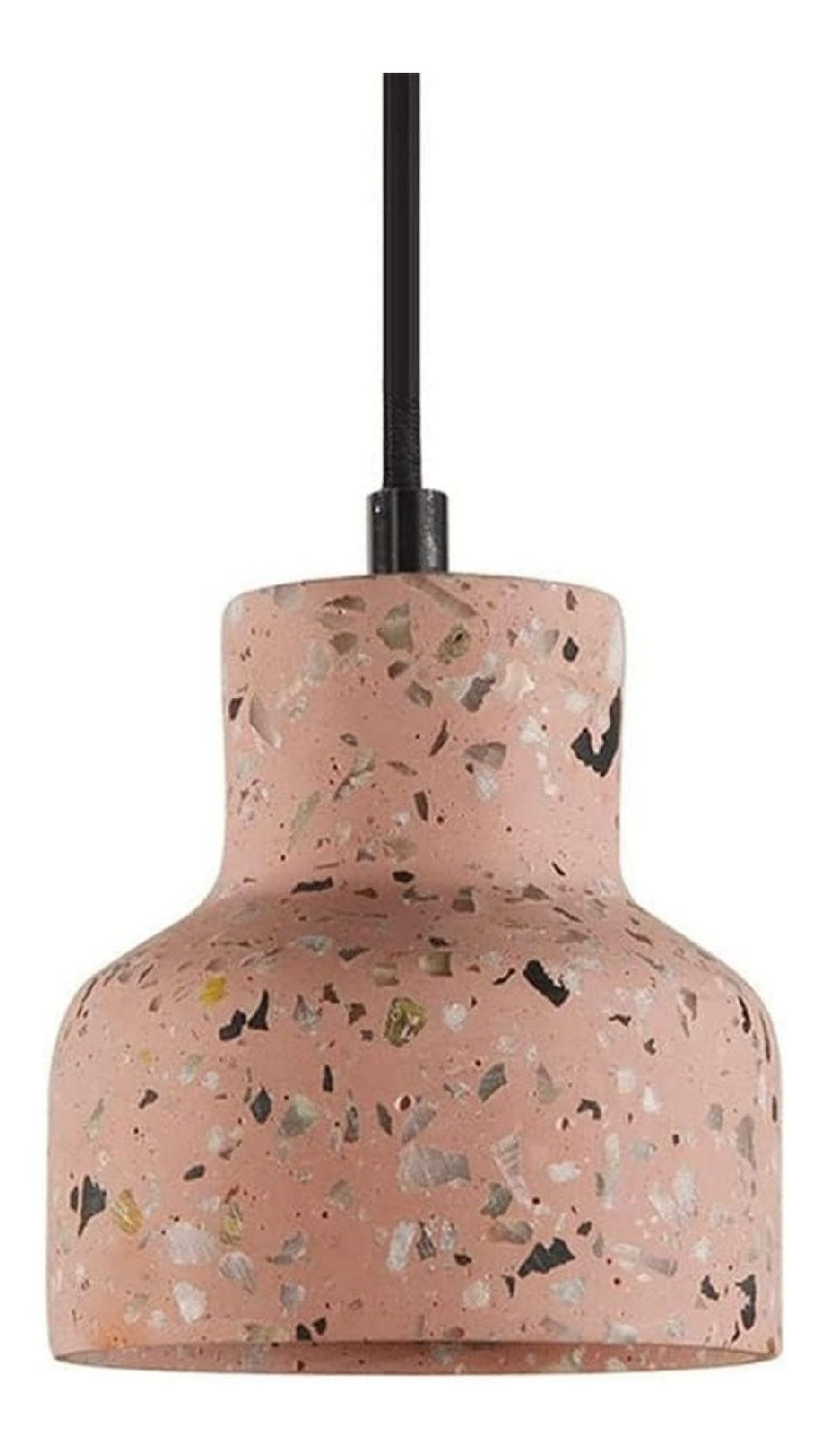 Suspension decoratif Ambre et Rose avec diffusion lumineuse harmonieuse 60 W E27 7F-9478