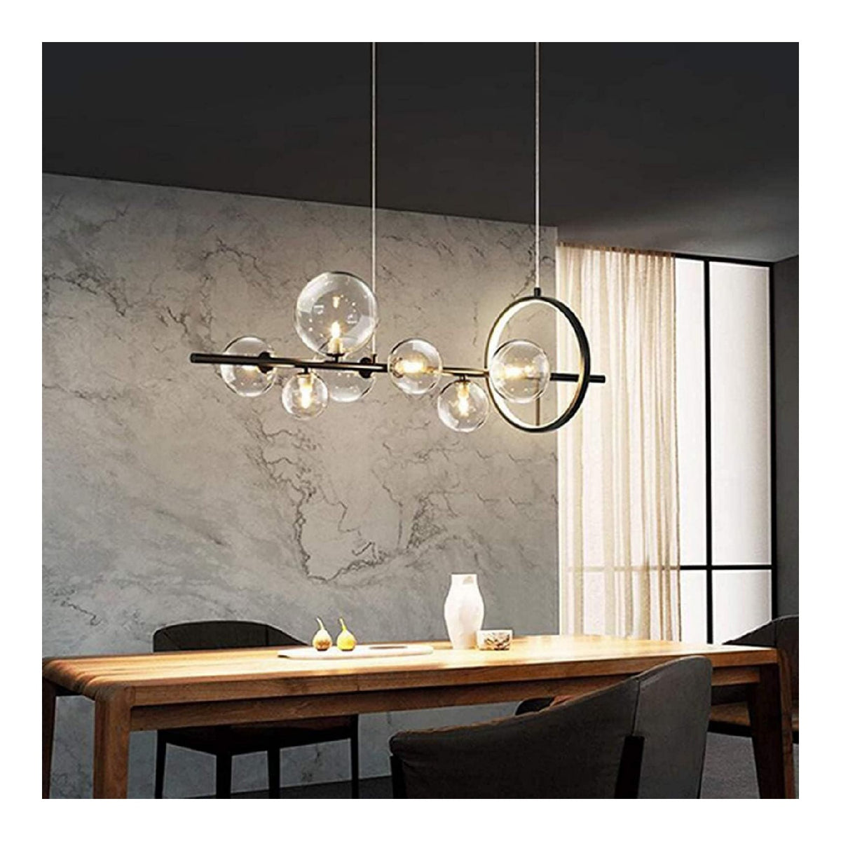 Solution lumineuse Transparent au dessin sobre en format suspension 5 W