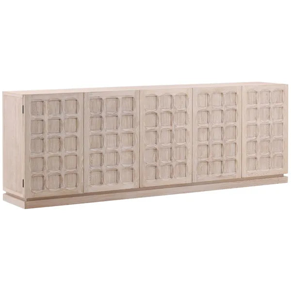 Harrison 5 Door Sideboard, White Wash