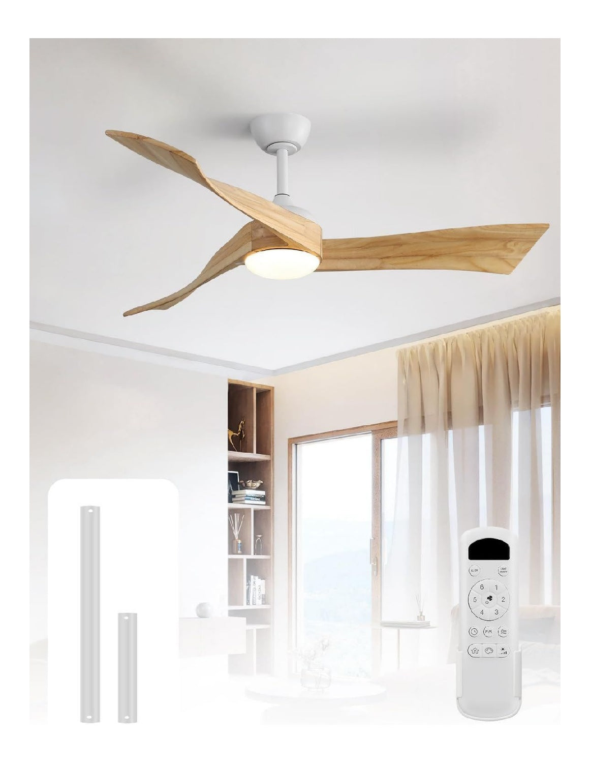 Luminaire Noir et Blanc a presence elegante et lumiere agreable 3000 K MR-3042