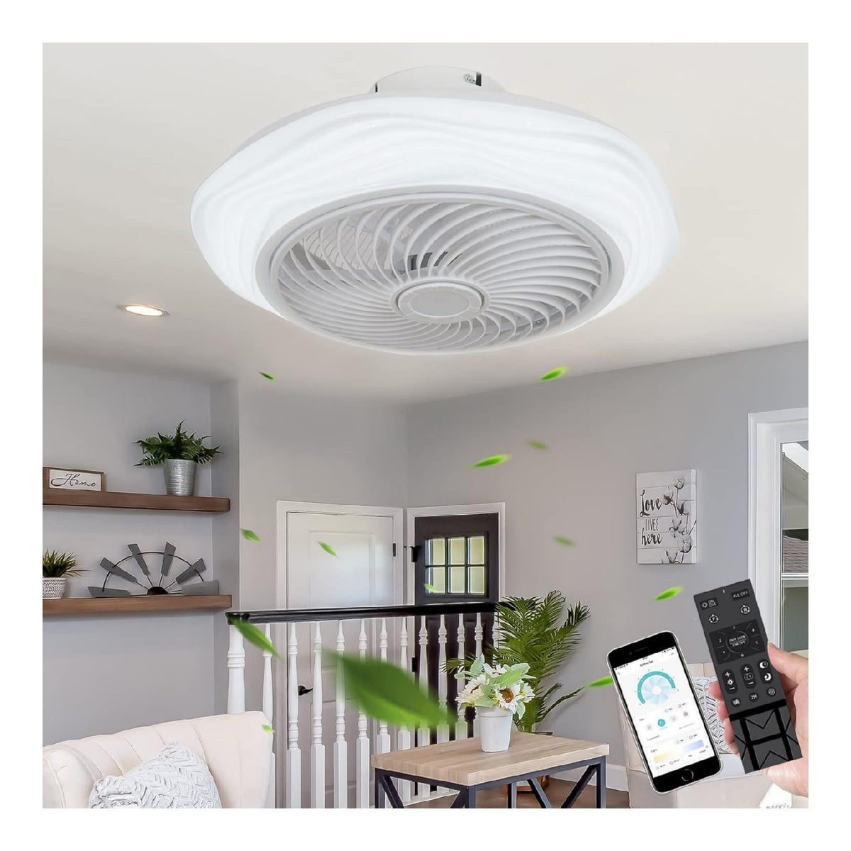 Solution lumineuse Blanc au dessin sobre en format lustre