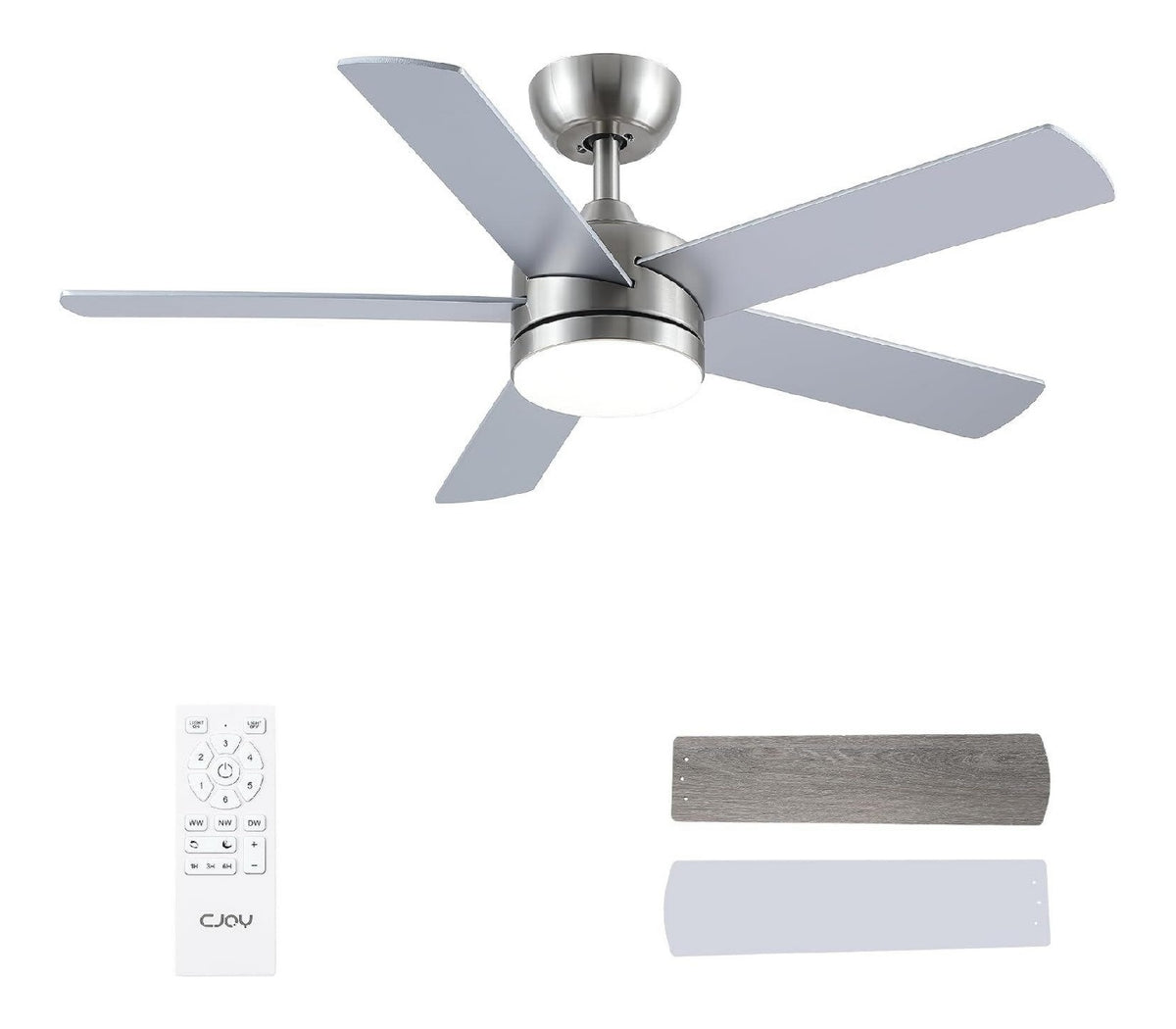 Luminaire Blanc et Argente a presence elegante et lumiere agreable 2W 3000K