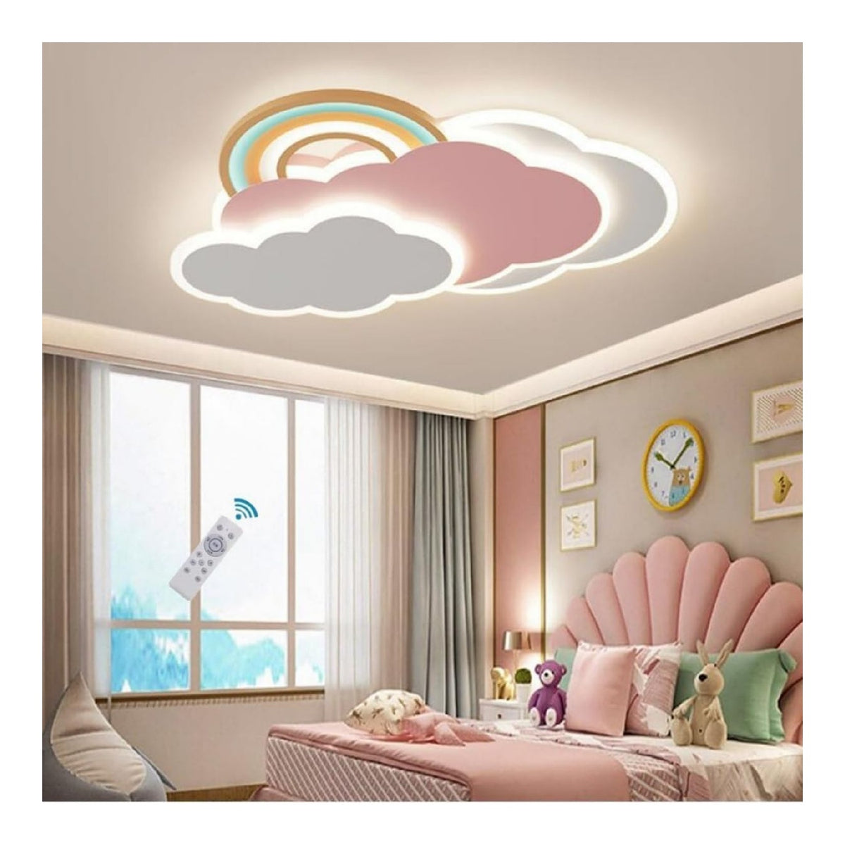 Plafonnier Blanc et Ambre au style moderne avec conception fonctionnelle 48W IP20 3000K