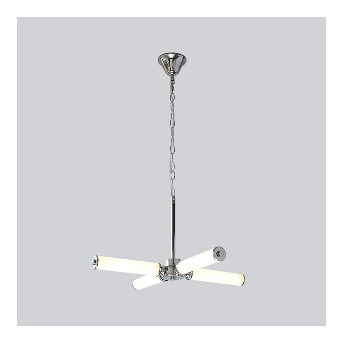 Solution lumineuse Blanc et Rouge au dessin sobre en format suspension