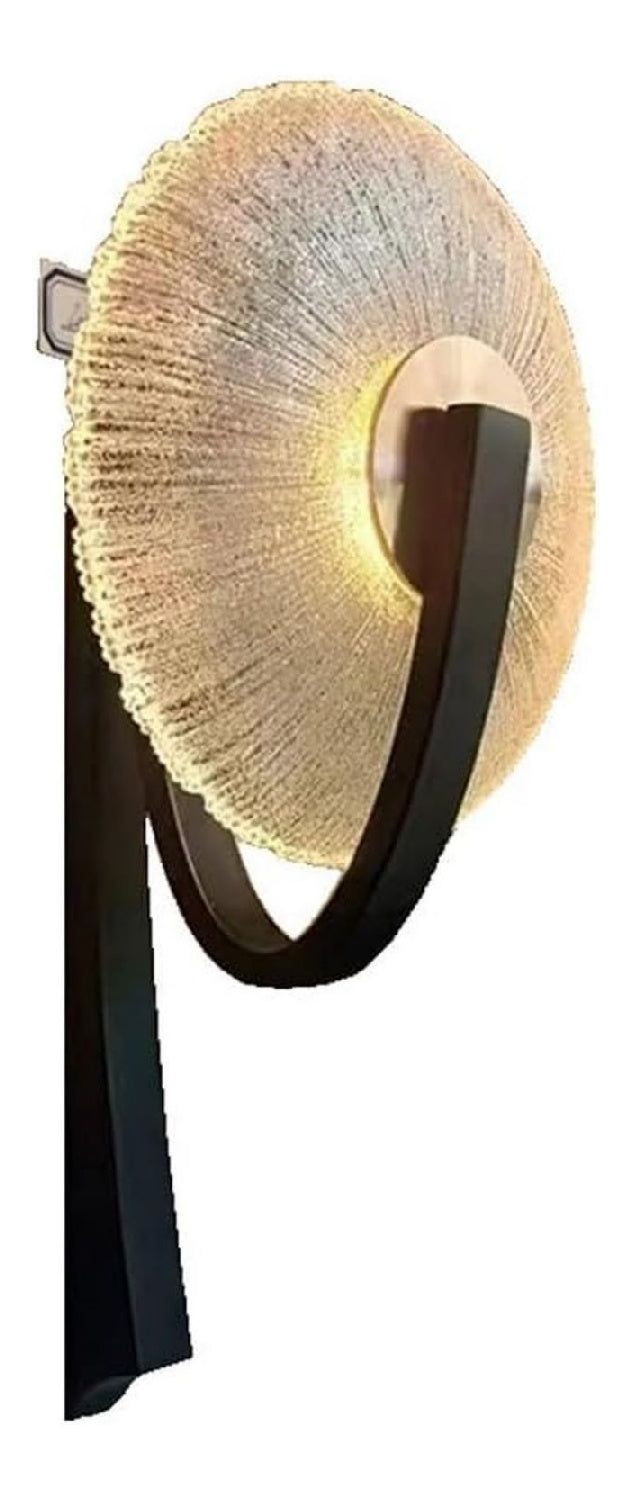Applique murale decoratif Noir et Ambre avec diffusion lumineuse harmonieuse 5 W