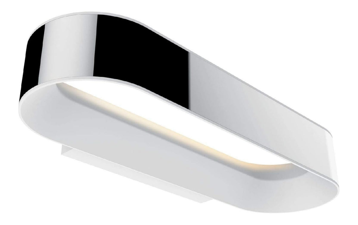 Solution lumineuse Blanc et Rouge au dessin sobre en format applique murale IP44 2700K