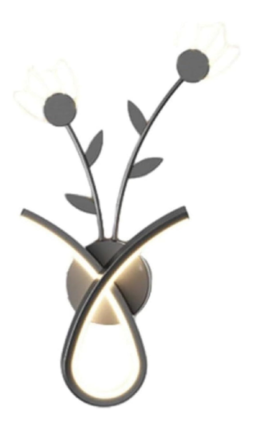 Eclairage Noir et Blanc contemporain en version applique murale 18 W