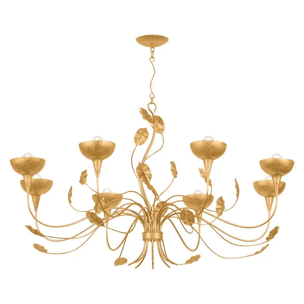 Innsbruck 8 Light Chandelier, Vintage Gold Leaf