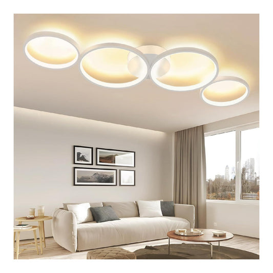 Eclairage Blanc et Ambre contemporain en version plafonnier 3000K M1-6489