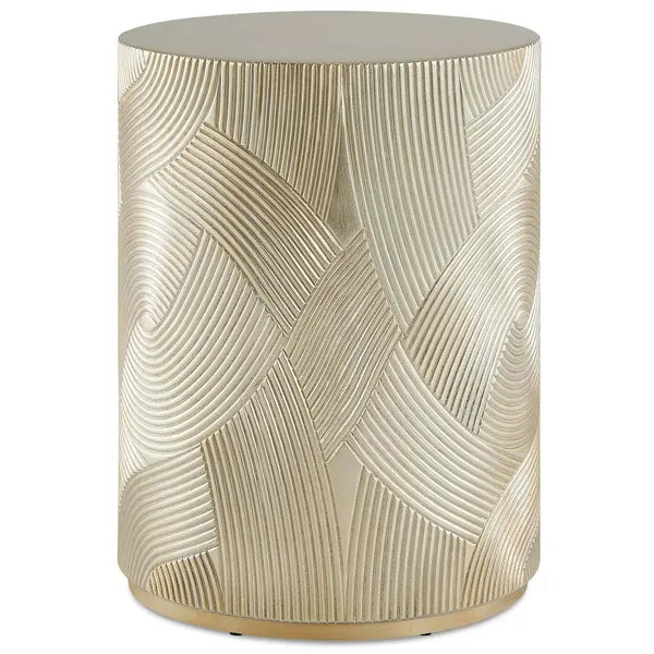 Cassandra Accent Table, Gold Leaf
