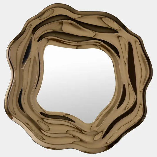 Espejo Ripple, Bronce Plateado