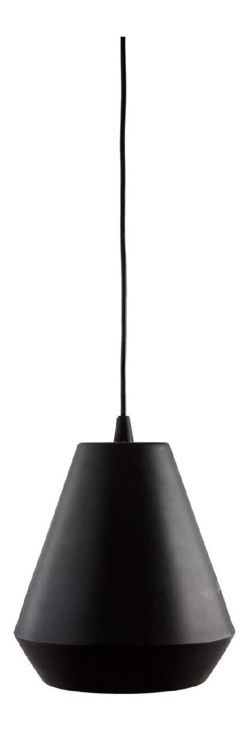 Luminaire Noir et Ambre a silhouette graphique de type lampadaire
