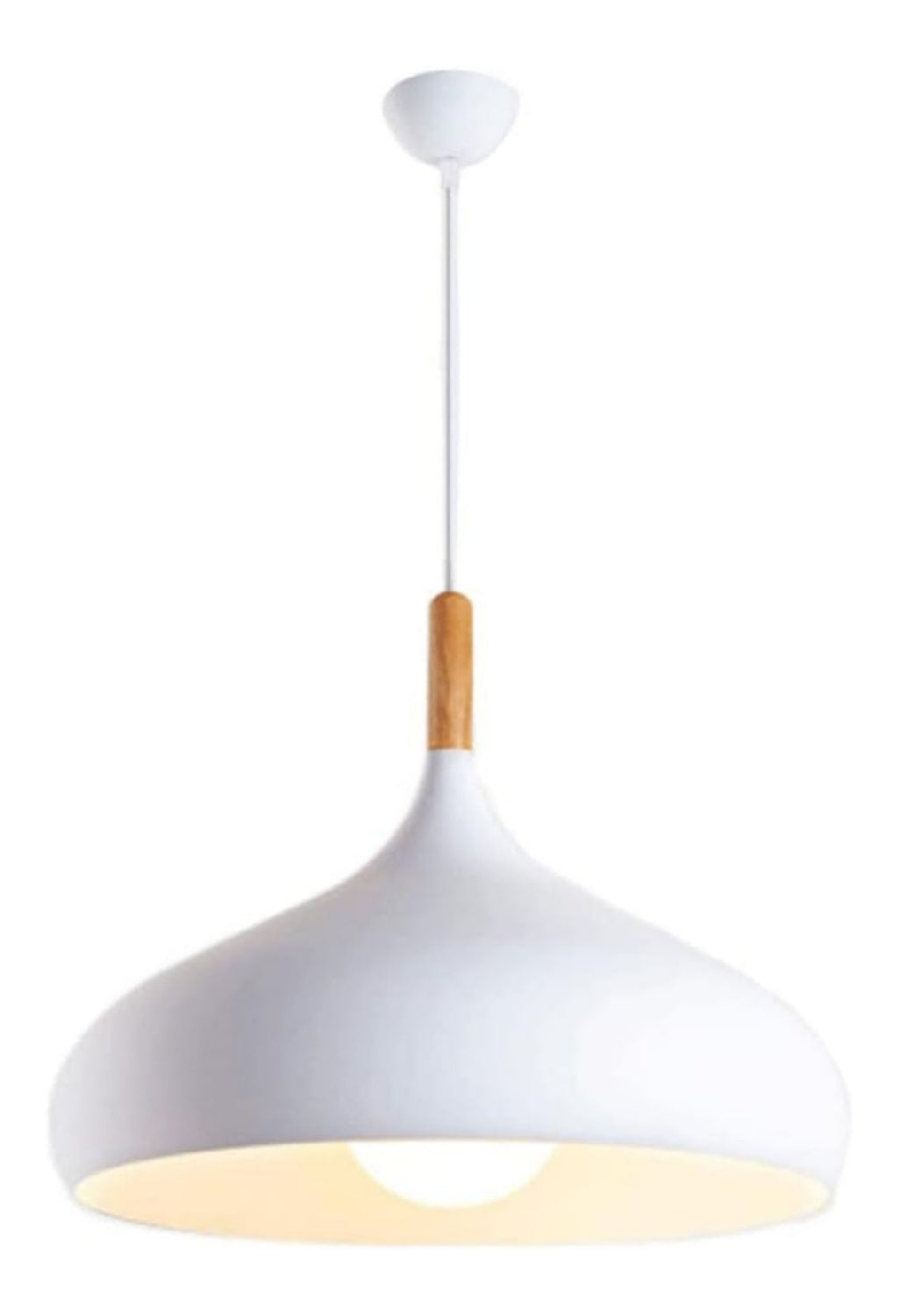 Solution lumineuse Rouge au dessin sobre en format lustre E27