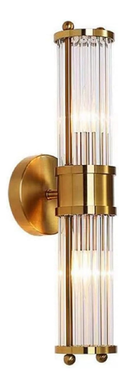 Applique murale Dore et Ambre aux lignes epurees avec eclairage confortable 60W E14