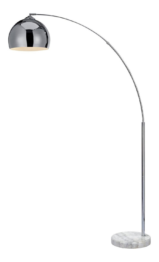Solution lumineuse Blanc et Gris au dessin sobre en format lampadaire 50W