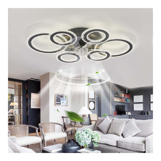 Luminaire Noir et Blanc a presence elegante et lumiere agreable 108W