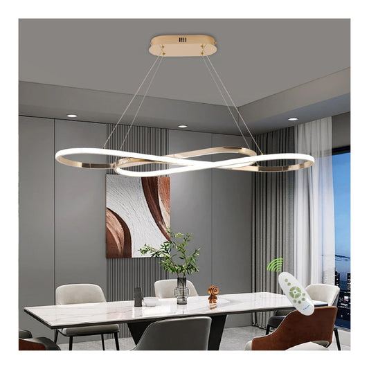 Solution lumineuse Dore et Ambre au dessin sobre en format suspension 3000K