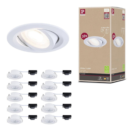 Spot de plafond Blanc au style moderne avec conception fonctionnelle 8W 3000K