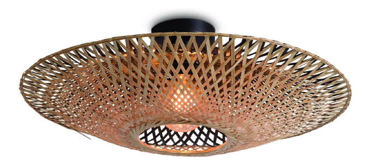 Suspension Ambre aux lignes epurees avec eclairage confortable E27 ZY-7439