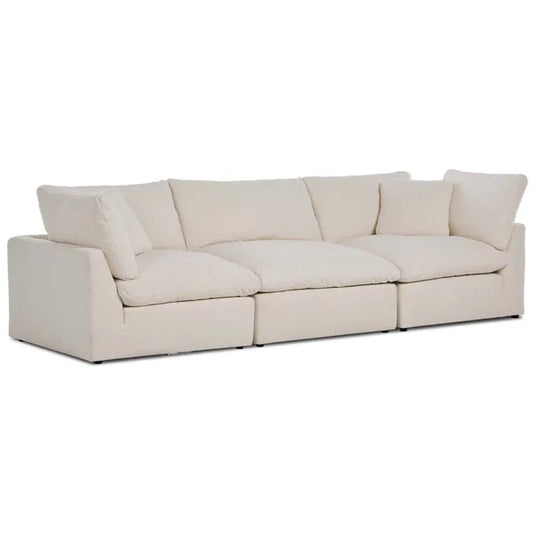 Stevie 3 Piece Sectional, Nomad Snow