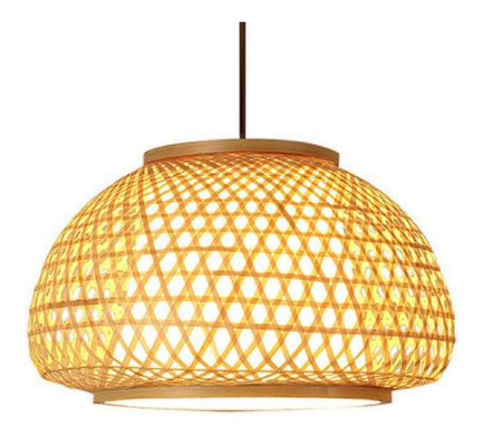 Suspension Ambre a presence elegante et lumiere agreable 60 W E27