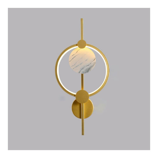 Applique murale Ambre et Vert aux lignes epurees avec eclairage confortable 15 W