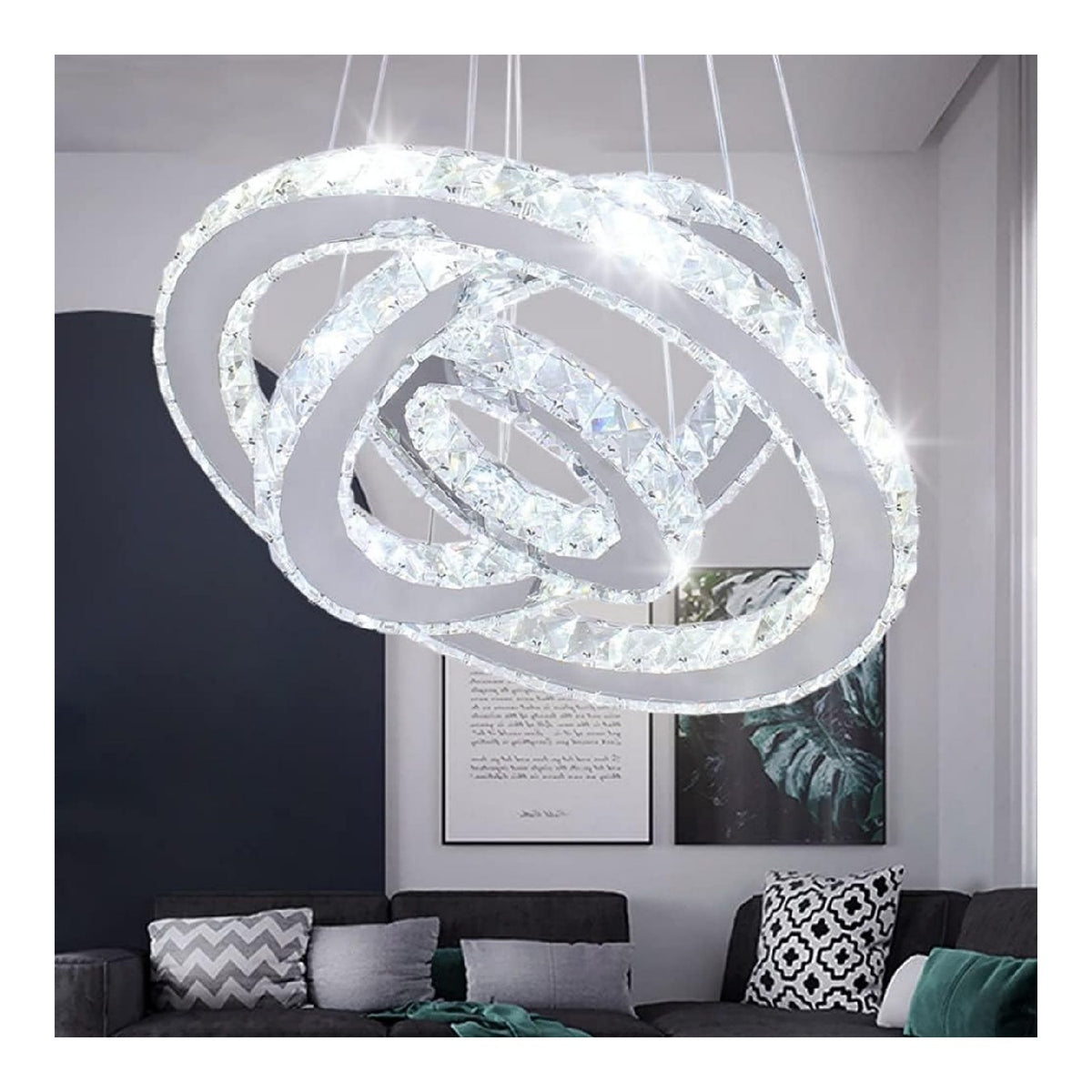 Lustre Blanc et Ambre au style moderne avec conception fonctionnelle 47 W 4500K