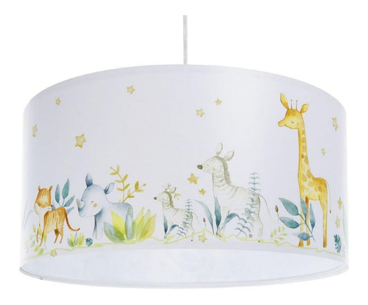 Suspension Blanc et Rouge aux lignes epurees avec eclairage confortable 60 W IP20
