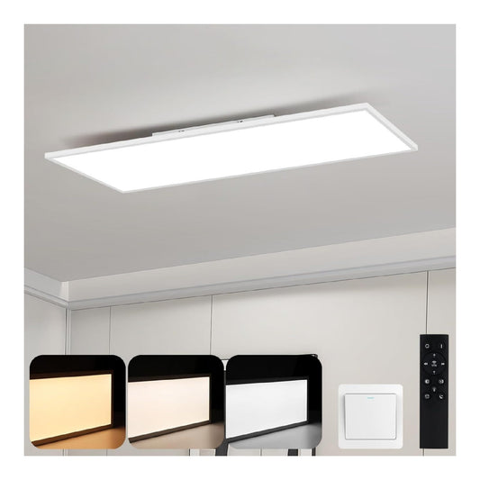 Solution lumineuse Blanc et Ambre au dessin sobre en format plafonnier 39 W 3000 K