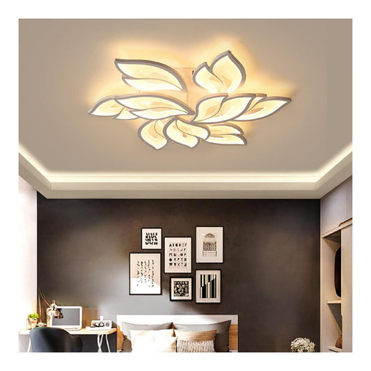 Solution lumineuse Blanc et Ambre au dessin sobre en format plafonnier 65W 6500K