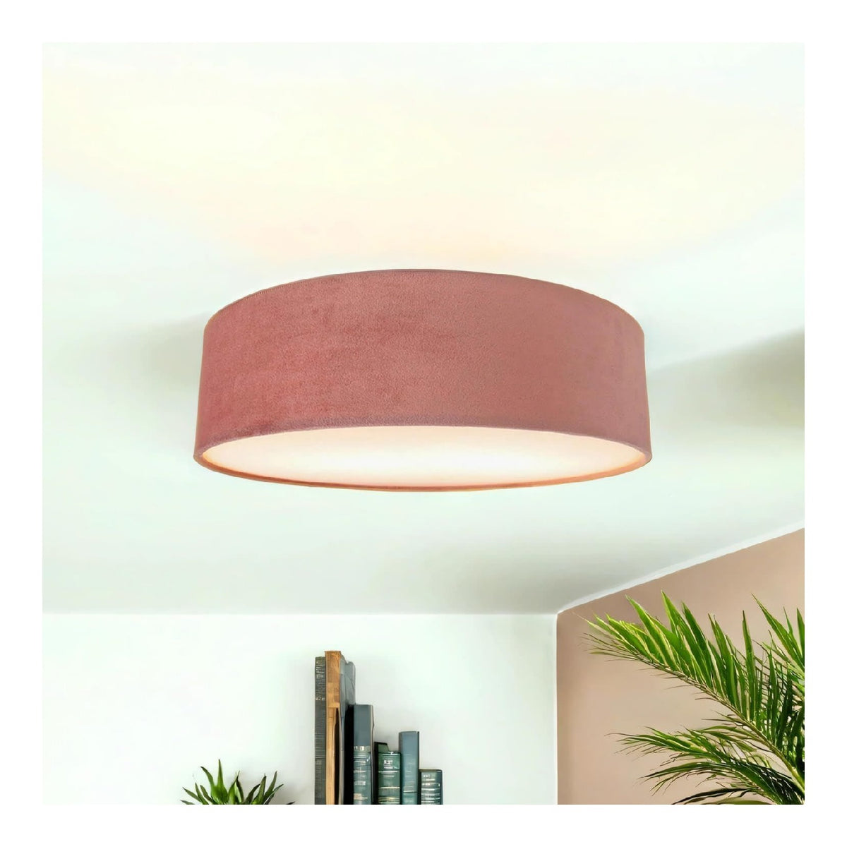 Plafonnier Ambre et Rose au style moderne avec conception fonctionnelle 15 W E27