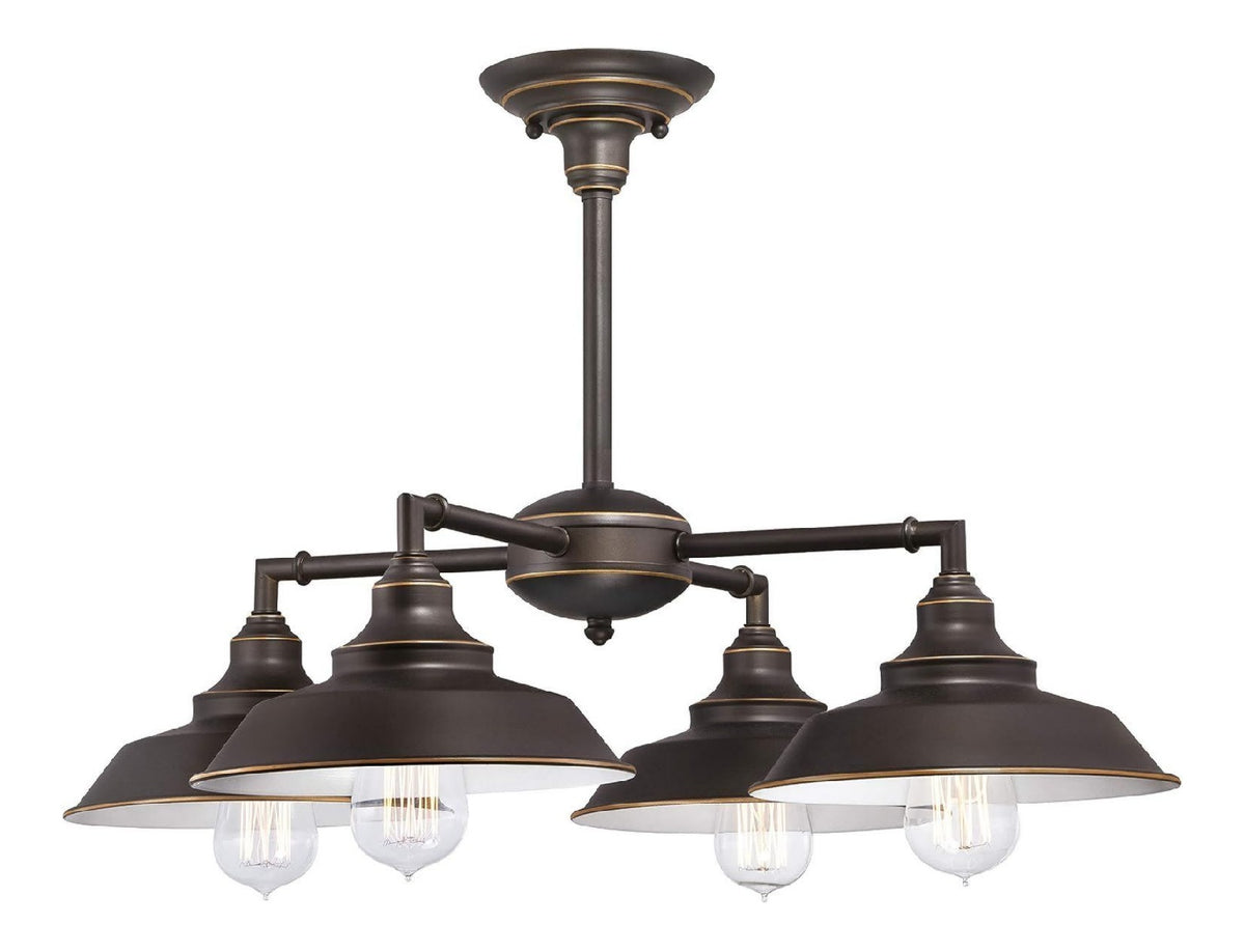 Luminaire Blanc et Bronze a silhouette graphique de type plafonnier E27