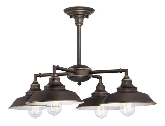 Luminaire Blanc et Bronze a silhouette graphique de type plafonnier E27