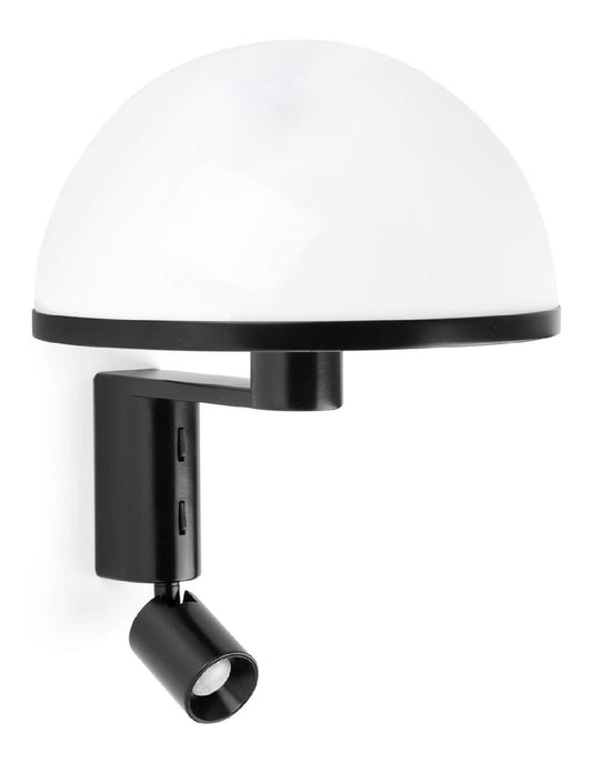 Luminaire Noir a silhouette graphique de type applique murale J8-9300
