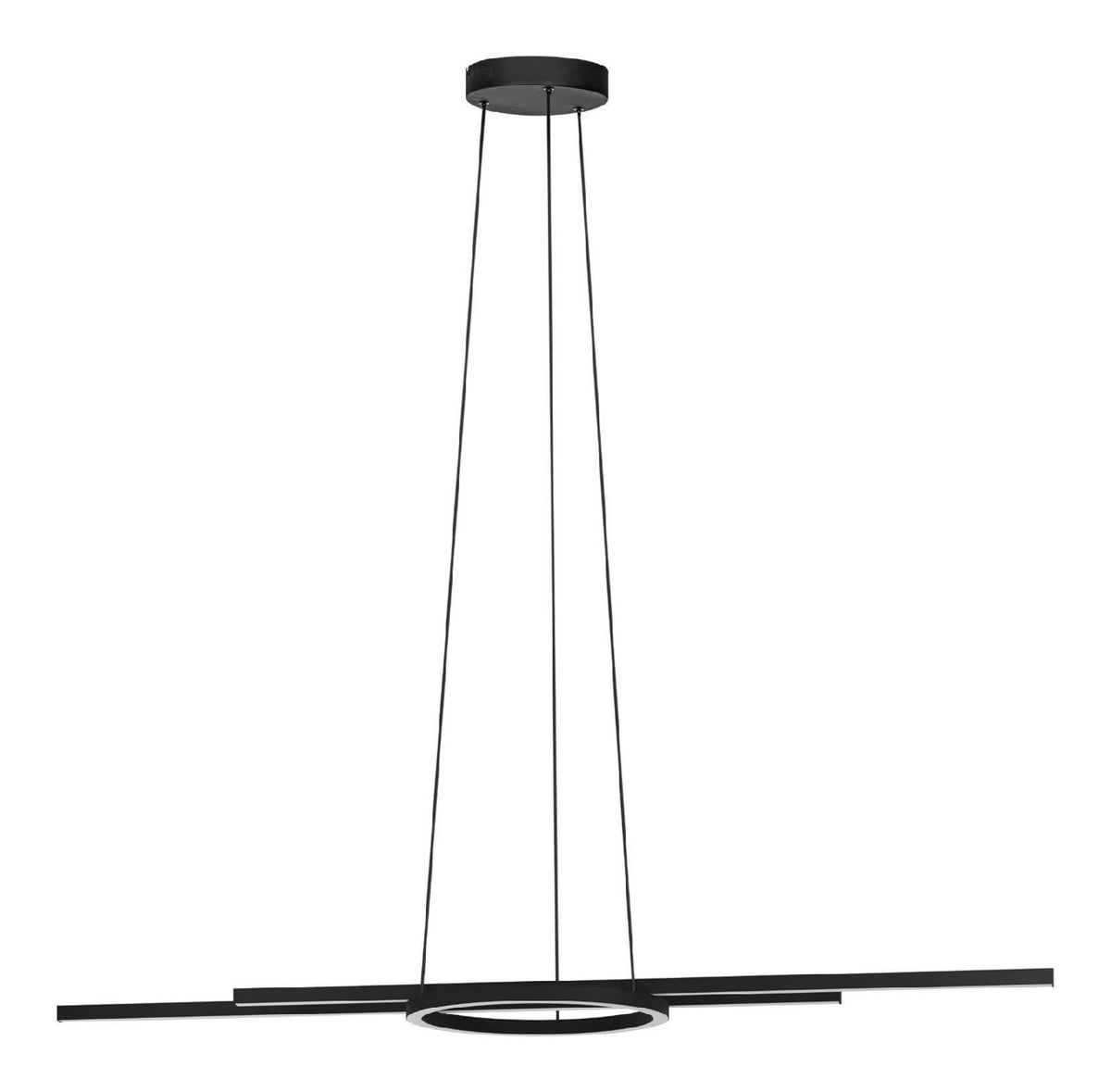 Suspension Noir et Blanc a presence elegante et lumiere agreable 88-5220