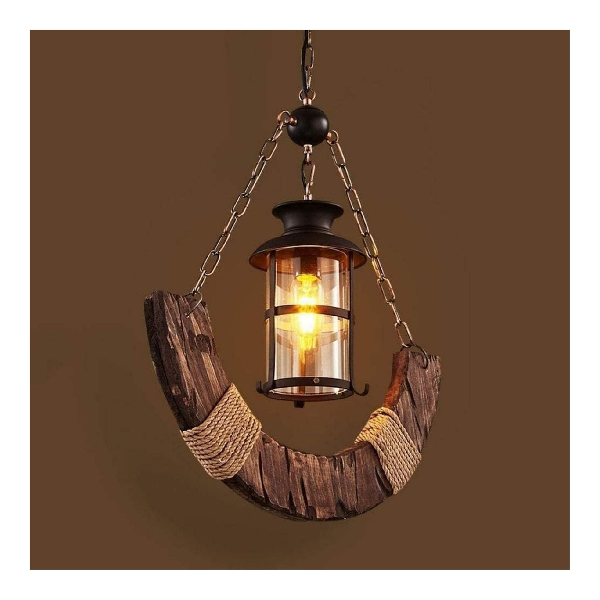 Suspension decoratif Rouge et Transparent avec diffusion lumineuse harmonieuse