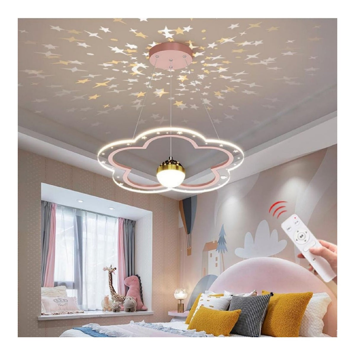 Suspension decoratif Blanc et Ambre avec diffusion lumineuse harmonieuse 35W 3000K 7H-8073