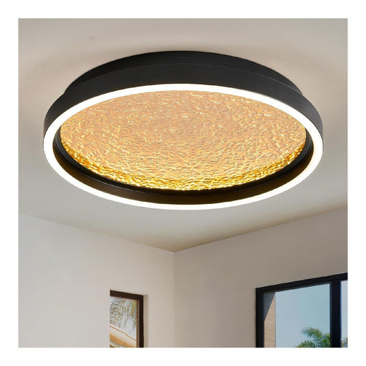 Eclairage Noir et Ambre contemporain en version plafonnier 24 W 4000 K