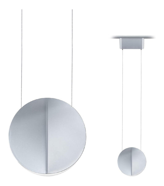 Luminaire Blanc a silhouette graphique de type suspension 10 W 4000 K