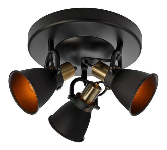 Spot de plafond Noir et Blanc au style moderne avec conception fonctionnelle 40 W E14
