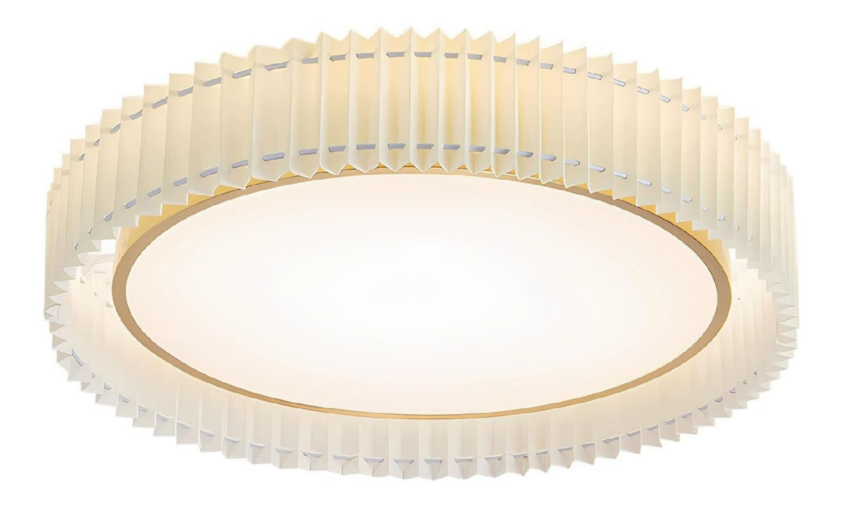 Solution lumineuse Blanc et Dore au dessin sobre en format plafonnier 3000 K