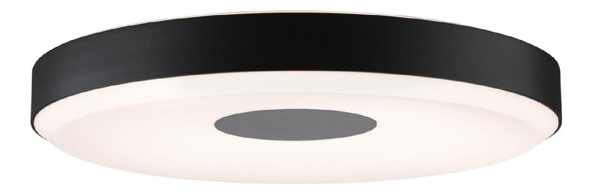 Solution lumineuse Noir et Gris au dessin sobre en format plafonnier 23W 2700K