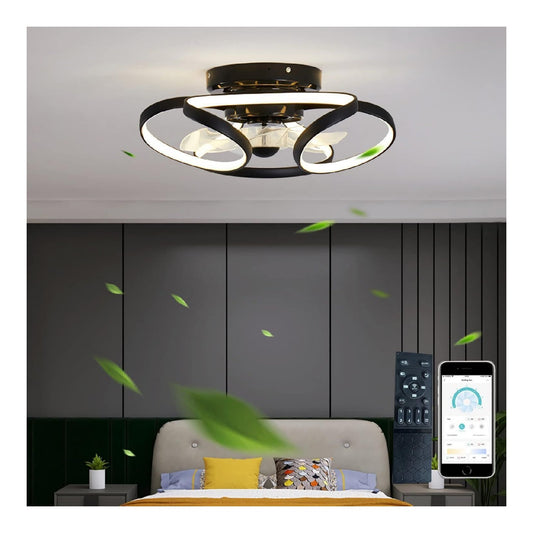 Plafonnier Noir et Blanc au style moderne avec conception fonctionnelle 6500K