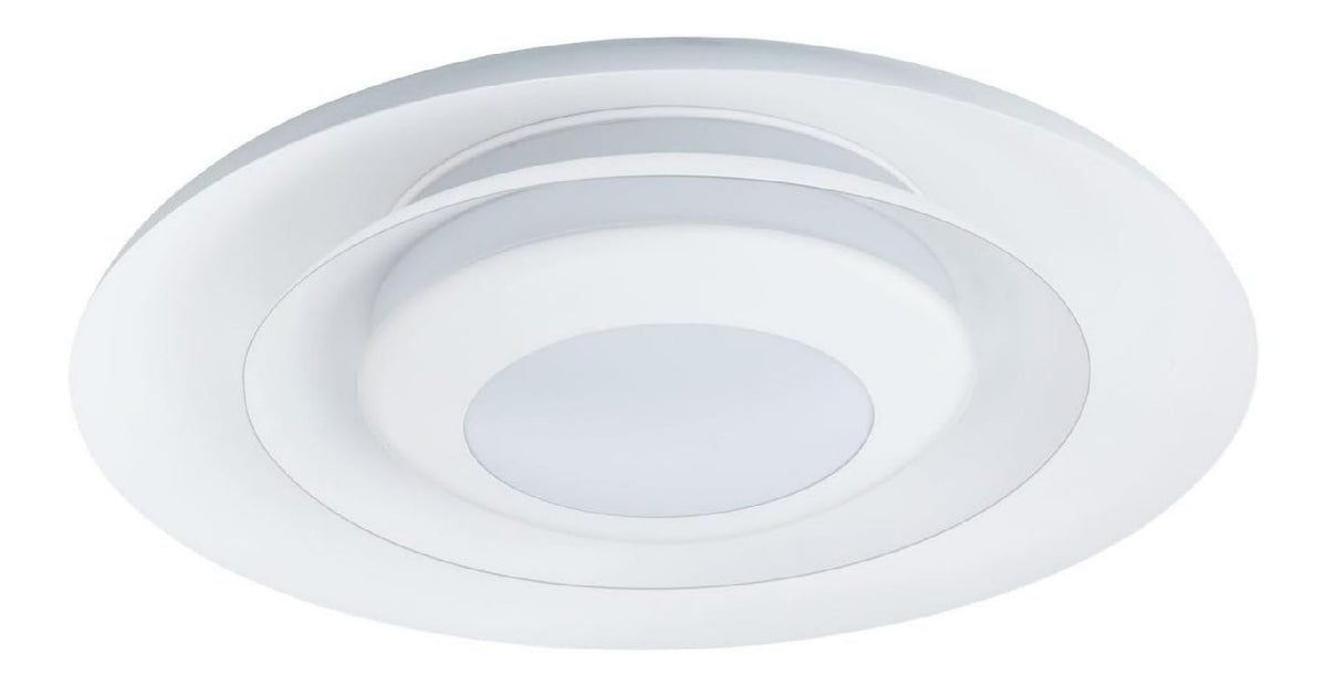 Plafonnier Blanc aux lignes epurees avec eclairage confortable 3000 K K1-5347