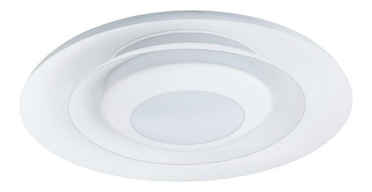 Plafonnier Blanc aux lignes epurees avec eclairage confortable 3000 K K1-5347