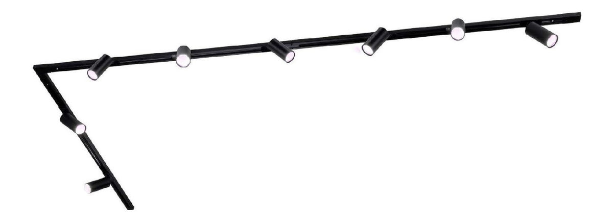 Rail de spots decoratif Noir avec diffusion lumineuse harmonieuse GU10 VN-2796